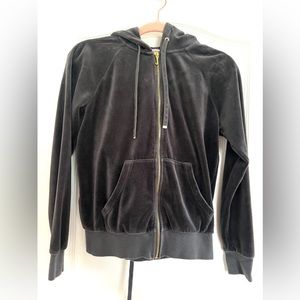 Juicy Couture Velour Tracksuit Jacket - Charcoal